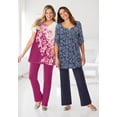 thumbnail image 6 of Woman Within Plus Size Petite 7-Day Knit Wide-Leg Pull-On Pants, 6 of 6