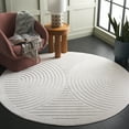 thumbnail image 2 of SAFAVIEH Stella Cameron Geometric Indoor/Outdoor Area Rug, Ivory, 6'7" x 6'7" Round, 2 of 10