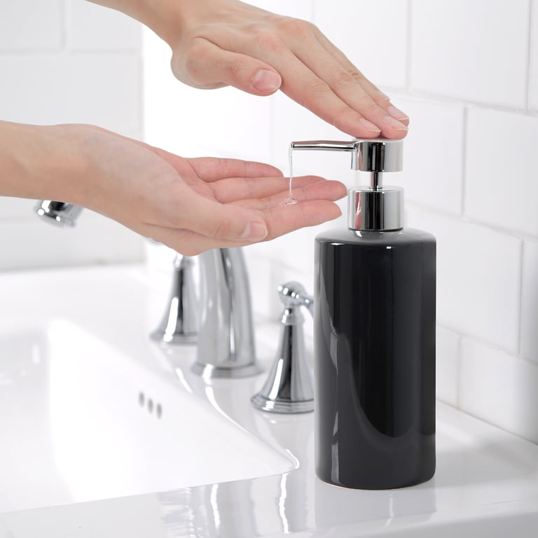 Mainstays Basic Ceramic Lotion Pump, Rich Black photo 4