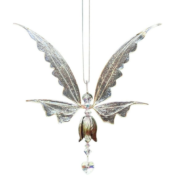 Wind Chimes Angel Butterfly Wings Bird Wind Chime White Clearance Sales Today Deals Prime! 1X Wind Chime Wood, Fall Home Decor Relocy
