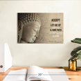 thumbnail image 3 of Elephant Stock Have Faith Buddha Quote Wall Art - Horizontal Canvas Wall Art - Living Room Wall Decor - Wellness Canvas - Beige And Brown Decor - 12" x 8", 3 of 8