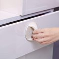 thumbnail image 3 of 4 Pcs Self-Stick Push Pull Helper Instant Cabinet Knobs Drawer Handle Helper Auxiliary Kitchen Door Window Wardrobe Handle Sticker Convenient Opening Stick-on Knobs Handles (Green), 3 of 7