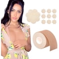 thumbnail image 1 of Breast Lift Tape for All Cup Models, Strapless Chest Support, Invisible Bra Tape, Push-up /Sweat Body/Foot Tape, Waterproof, Sweat-proof, Invisible under the Clothes, 1 of 5