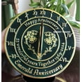 thumbnail image 6 of 55th Anniversary Sundial Golden Wedding Memorial Gift for Love Ones 8 inches Home and Garden Decor, 6 of 6