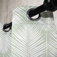 thumbnail image 3 of Ambesonne Palm Leaf Grommet Curtain, Pale Green Leaves Exotic, 50"x84", Pale Green White, 3 of 5