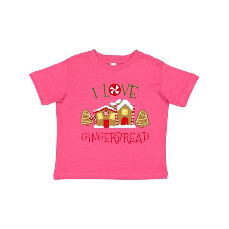 

Inktastic I Love Gingerbread Christmas Holiday Gift Toddler Boy or Toddler Girl T-Shirt
