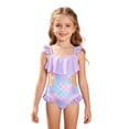thumbnail image 5 of JAJAHO Girls One Piece Swimsuit Hallow Out Scale Print Ruffle Bathing Suit With Adjustable Straps For Kids Toddler 1-8Y Trendy Beachwear, 5 of 8