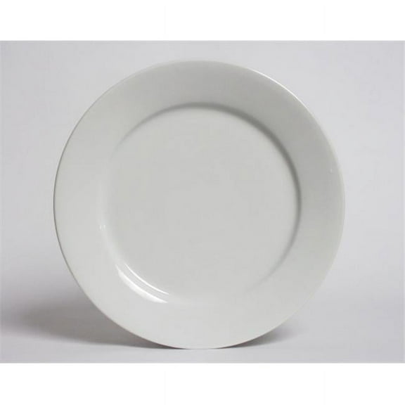 Tuxton China ALA-054 Alaska 5.5 in. Rolled Edge Plate - Porcelain White - 3 Dozen