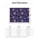 thumbnail image 5 of Fotbe Christmas Purple Snowflakes Manta de Franela con Estampado, Manta Ultrasuave para Cama, Sofá, Auto, Hipoalergénica y Antibolitas-60"x50", 5 of 6