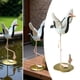thumbnail image 5 of Estatua de grulla, creativa, decorativa, escultura de animal, figura de grulla para patio Ala Levantar la cabeza, 5 of 9