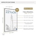 thumbnail image 6 of MCS Original Poster Frame 22.375x34 Black Lightweight Vertical & Horizontal Wall Hanging (2-Pack), 6 of 7
