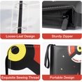 thumbnail image 3 of HSHDLDF Trading Card Binder with Sleeves Collection Cartable Cards Zipper Binder Collect Holder Album 400 Cards with 50 Removable Page Carrying Case Binder Book Folder Storage for Boys Girls(Black）, 3 of 6