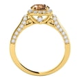 thumbnail image 4 of Aonejewelry 1.25 Ct. Ttw Diamond and Moragnite Ring In 14k Yellow Gold, 4 of 4
