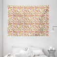 thumbnail image 1 of Floral Tapestry, Abstract Pattern with Blooming Gardening Plants Beauty of Nature Summer Field Theme, Wall Hanging for Bedroom Living Room Dorm Decor, 80W X 60L Inches, Multicolor, by Ambesonne, 1 of 2