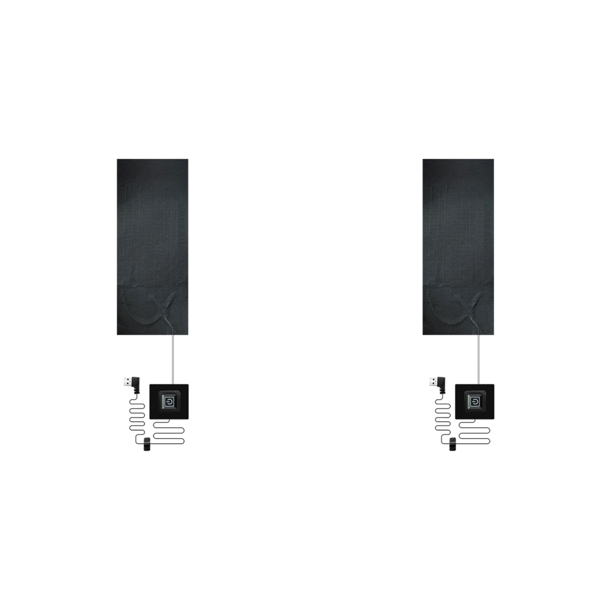 2uds. Almohadilla calefactora 1 almohadillas de tela para chaqueta calentador calefactor de 5V para acampar y hacer senderismo (tipo)