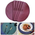 thumbnail image 3 of Mosiee Round Braided Placemats Woven Table Mats For Christmas Dining Washable, 3 of 5