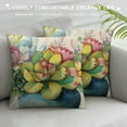 thumbnail image 3 of Fenyluxe Summer Style Succulent Plant Home Decor Pillowcase Creative Colorful Cactus Aloe Decorative Throw Pillow Case Cushion Cover 22x22in, 3 of 5