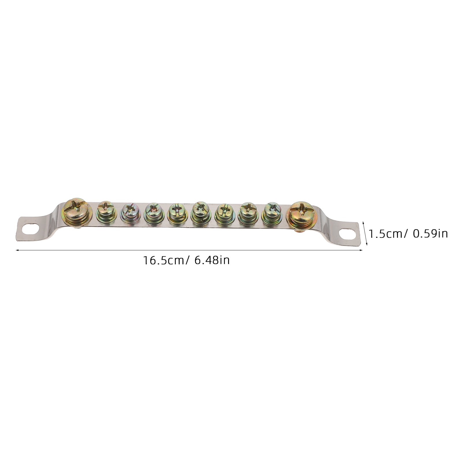 ETHZZLE 4Pcs Space Efficient Copper Neutral Bar Terminal Block for Electrical Panel Wiring