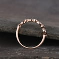 thumbnail image 4 of Morganite Rose Gold Eternity Band, Stackable Morganite Band, Wedding Band, Simulated Morganite with Rose Gold Vermeil Band, 14K Rose Gold, 4 of 5