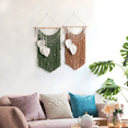 thumbnail image 2 of Tapiz de Decoración de Pared de Estilo Bohemio, Tapiz con Borlas de Hojas, , Elegante, Tejido A Mano, Boh, 2 of 7