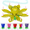 Yellow, variant on Nylea Birthday Cake Flower Candles with Happy Birthday Music Rotating Setup - Pink