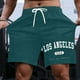 thumbnail image 1 of WILLBEST Pantalones Cortos Casuales para Hombre, para Uso Diario, con Estampado de Letras, Cómodos y Elegantes, para Verano, para Ir de Compras Por La Calle y Relajarse., 1 of 3