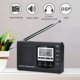 thumbnail image 5 of Radio de banda completa AM/FM/SW Radio DSP Altavoz estéreo Pantalla LCD Despertador Temporizador de sueño Radio de bolsillo Demodulación digital (Negro) ER, 5 of 5