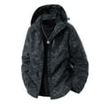 thumbnail image 1 of WRKEKC Manteau Coupe-Vent Tactique pour Homme Léger Résistant à l'Eau Imperméable à Capuche avec Poches Zippées pour la Randonnée en Plein Air et la Protection Coupe-Vent Quotidienne Noir 3TG, 1 of 7