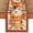 D, variant on Smile Orange Pumpkin Wreath Floral Buffalo Plaid Fall Table Runner, Seasonal Fall Kitchen Dining Table Decoration for Home Party Decor 13x72 Inch