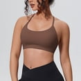 thumbnail image 5 of Naittoop Women's Sports Bra Halter Workout Sports Bra Strappy Criss Cross Back Bra Removable Padded Yoga Crop Top, 5 of 5