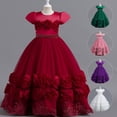 thumbnail image 2 of Vestido infantil Vestido de princesa Estilo pontu largo Vestido de actuación de piano para espectáculo de cumpleaños de niñas, 2 of 5