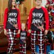 thumbnail image 1 of PatPat Mosaic Family Matching Reno Merry Christmas Pijamas Set (Resistente Al Fuego), Hombres Mujeres Baby Kid's Loungewear, 1 of 4