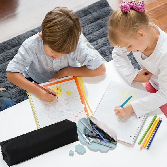 Vrorvz Trousse à Crayons Grande Capacité Organisateur de Papeterie Pochette Polyvalente pour Adultes Fournitures de Bureau École avec Fermetures Éclair Longue Durée et Intérieur Spacieux