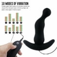 thumbnail image 3 of Anal Plug Butt Plugs Portable Anal Vibrators 10 Vibration Modes with Remote Control, Male Adult Sex Toys for Men Women Pleasure, P Spot G Spot Stimulation Male Prostate Massagers, Black, 3 of 6