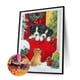 thumbnail image 2 of DIY taladro redondo completo diamante pintura Navidad cachorro hecho a mano decoración de habitación arte FLhrweasw Nuevo, 2 of 9