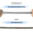 thumbnail image 4 of Shower Hose, 118 Inches Extra Long Stainless Steel Handheld Shower Head Hose with Brass Insert and Nut - Durable and Flexible(Chrome), 4 of 8