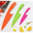 thumbnail image 3 of Happon Set of 6 Plastic Kid Knives for Kids Toddler Children Cooking Safe Kitchen Knife Set for Cutting Lettuce Knife Salad Knives, 3 of 7