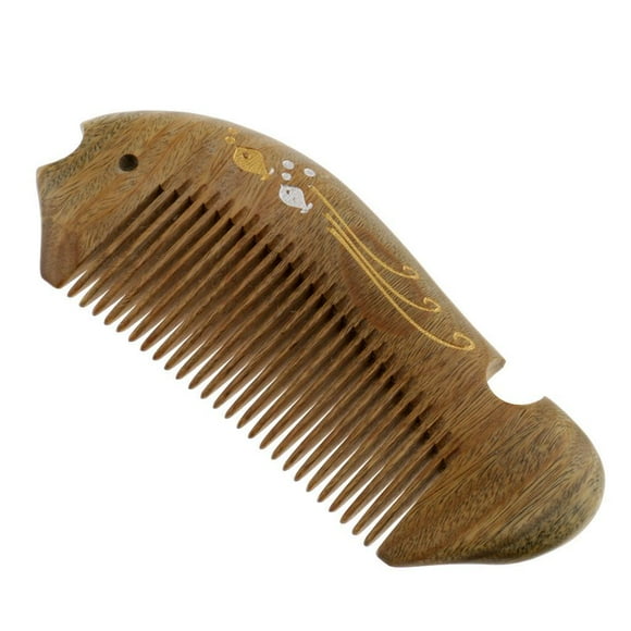 Forma De De Barba De Finos Sándalo De Bolsillo Perfume De cabellero Pequeño Cepillo De cabellero jinwen Peine de madera natural