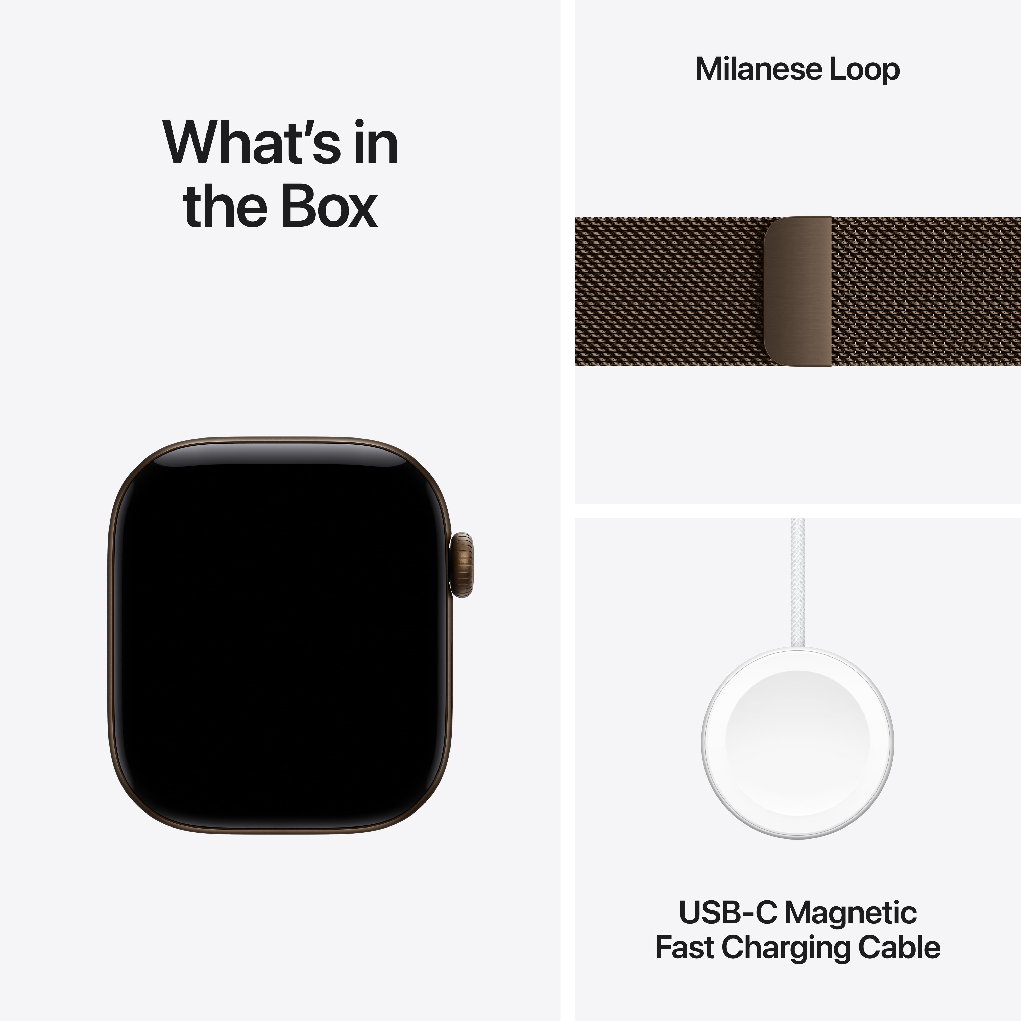 Apple Watch Series 12 GPS 42mm Dark Bronze Aluminum Case with Dark Bronze Milanese Loop