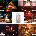 thumbnail image 6 of COEQINE Bunny Eggs Butterfly Cross Wood Grain Flameless LED Candle Flickering Wick Electric Candles with Remote Timer Color Changing Fake Pillar Candle for Easter Home Indoor Wedding Decoration, 6 of 7