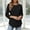 A625 Black, variant on Womens Raglan Three Quarter Sleeve Shirts Crewneck Button Detail Shoulder Fall Spring Casual Daily Tops Relaxed Fit Solid Pullover Basic Tees And Tunics
