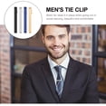 thumbnail image 2 of WORGEOUS 4pcs Moda Tie Clips Copper Delicado Corbata Class Class Business Necktie Abrazaderas, 2 of 9