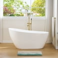 thumbnail image 6 of ANGELES HOME 59" Acrylic Freestanding Bathtub, Soaking White Bathtub with White Drain and Integrated Slotted Overflow Included, Glossy White, 6 of 11