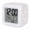 Blush Pink, Dust Gray, White, Pearl, variant on Colorful Polka Dot Digital Alarm Clock for Bedrooms,Smart LED Alarm Clock with 7 Color Changing Night Light,Watercolor Vibrant Multi-color Dots Silent Wake Up Clocks for Sleep Study Cooking 3.2"x3.2"