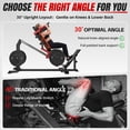 thumbnail image 6 of MITONOS Compact Leg Sled Machine, 30-Degree Adjustable Angles Leg Press Machine for Home Gym, Compact Hack Squat Machine with Removable Shoulder Pad, Lower Body Workout Equipment, 6 of 10