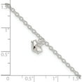 thumbnail image 3 of Sterling Silver Children's Polished Heart 5.5In Plus 1.5In Ext. Bracelet Made In Thailand qg3504-5.5, 3 of 5