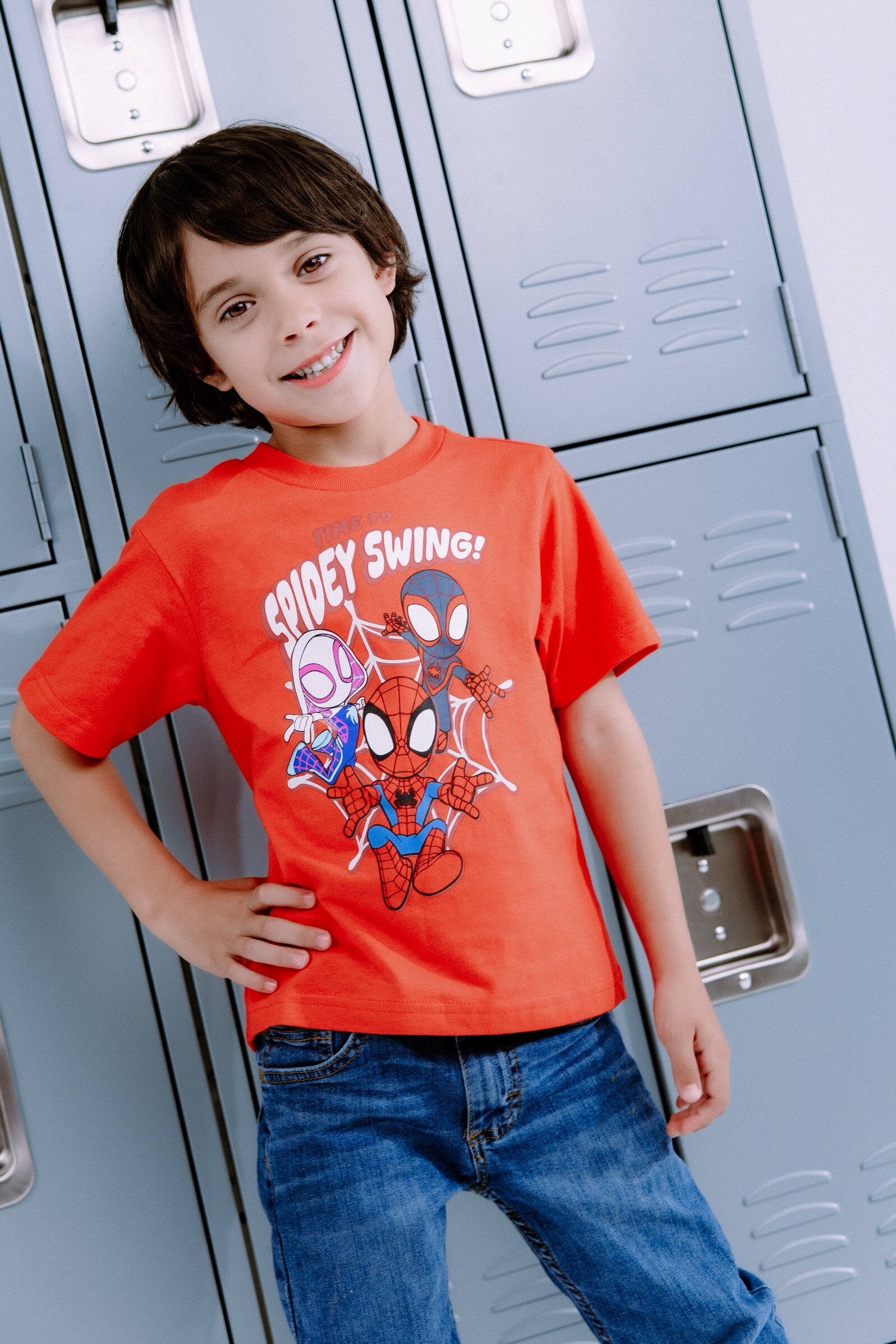 Marvel Spidey and His Amazing Friends Spider-Man Miles Morales Ghost-Spider 3 Pack T-Shirts Toddler to Big Kid