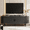 Black, variant on ROGALIS 63 Inch TV Stand with Sleek Sliding Doors, Built-in Power Outlet, Compatible with TVs up to 70 Inches, Media Console for living rooms, Black
