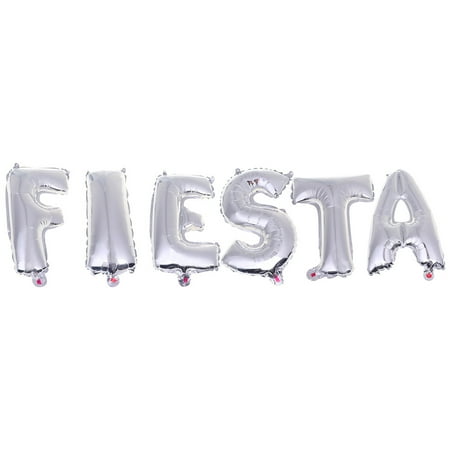 Siliaire Silver Aluminum Foil Balloon Set for Party Decoration Mexico Wreath 1 Set Silver