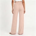 thumbnail image 5 of Linen Pants Women Casual Loose Drawstring Solid Color Wide Leg Cotton Linen Long Pants For A Relaxed Boho Everyday Look Women's Pants, 5 of 9
